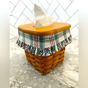 LONGABERGER 1997 Vintage signed tissue basket